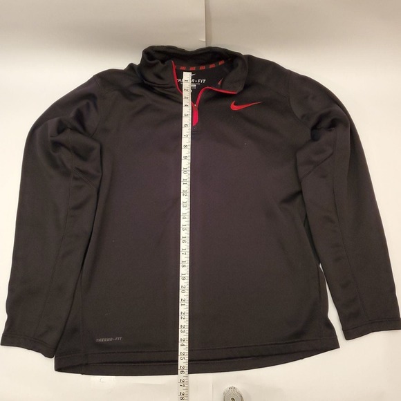 Mens Nike Therma Fit Black Fleece Athletic Track Jacket Size Large L 1/4 Zip - Picture 5 of 6